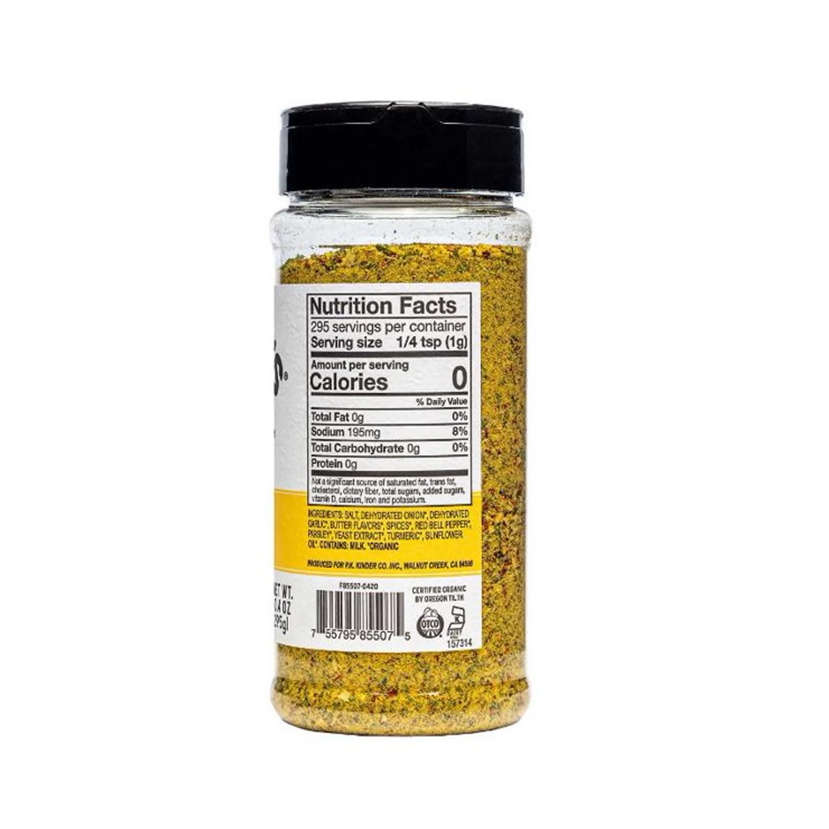 Organic Buttery Steakhouse Seasoning 10.4 oz 2 Pack Y222
