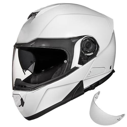 DOT Approved Flip Up Modular Motorcycle Helmet with Dual Visors X22200