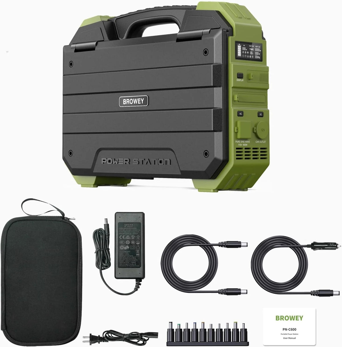 614.4Wh Portable Power Station with 30W Solar Panel O93001