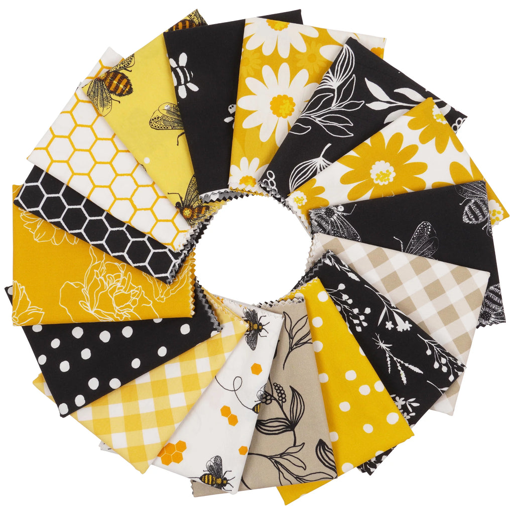 16 Pc 100% Cotton Pre-Cut Quilting Fabric J4805