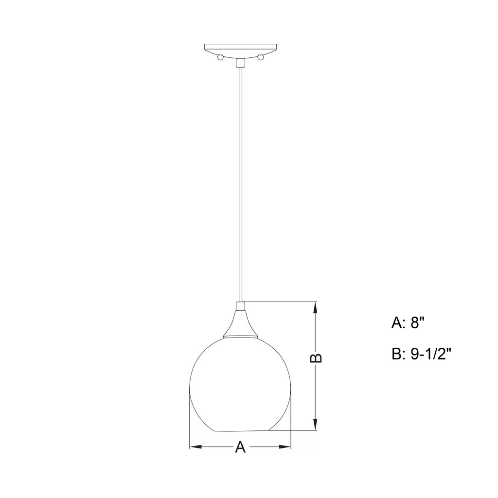Satin Nickel Globe Mini Pendant Ceiling Light A272452
