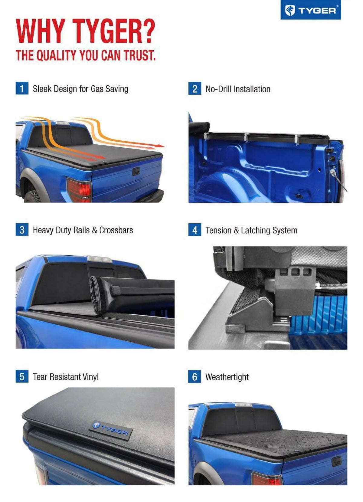 Soft Roll-up Truck Bed Tonneau Cover C4642