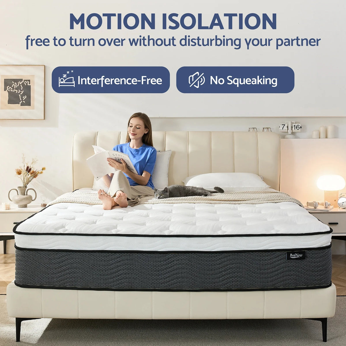 Queen 14 inch Hybrid Gel Memory Foam Mattress O1099