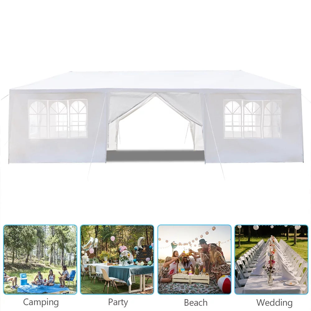 10'x30' Outdoor Party Tent with 8 Removable Sidewalls and 2 Doors V867