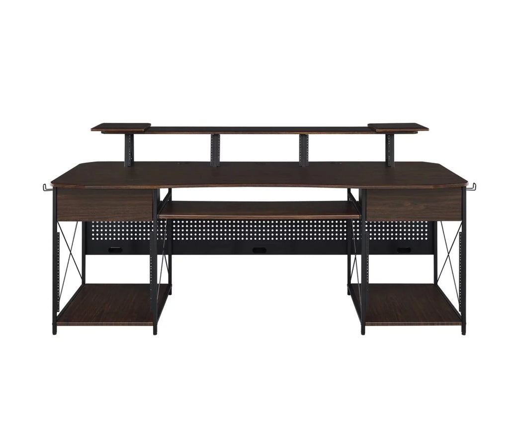 Music Recording Studio Desk Workstation with 4U Rack and 9U Rack G7825