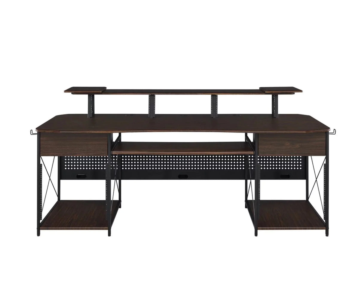 Music Recording Studio Desk Workstation with 4U Rack and 9U Rack G7825