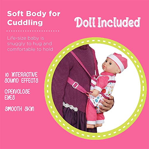 5-in-1 Baby Doll Stroller Nursery Playset with Play Mat, Playard, Carrier, and Travel Bag T925900