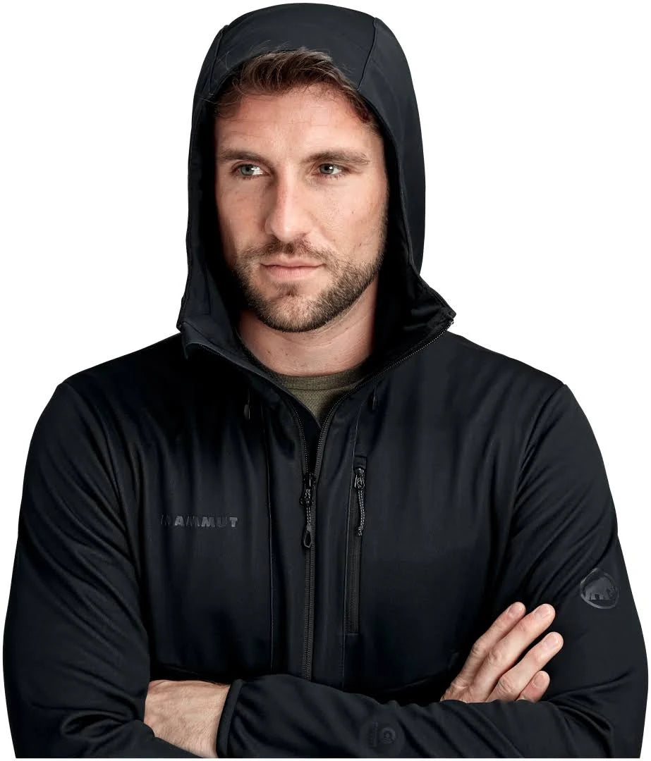Black Hooded Softshell Jacket U99019