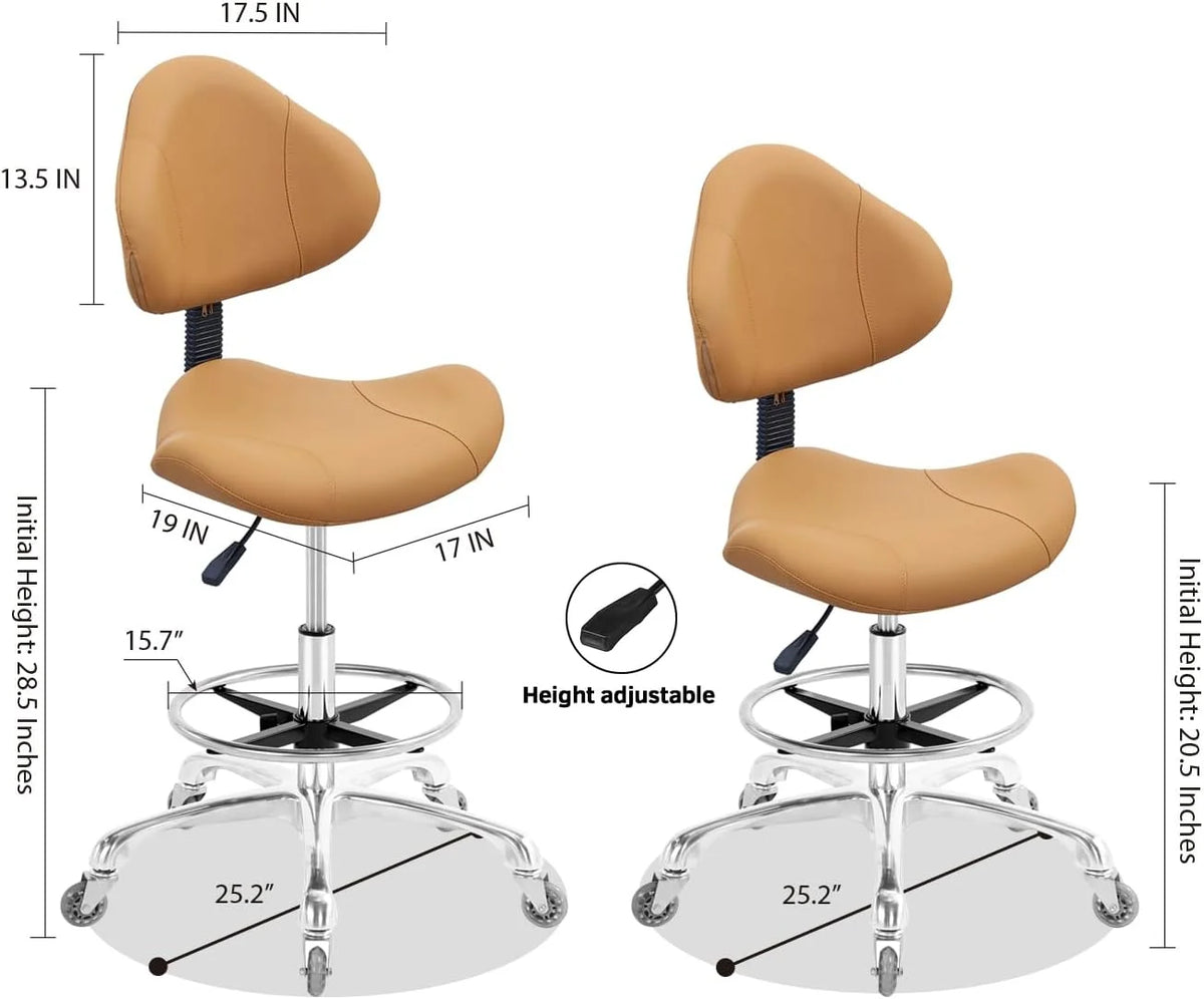 Adjustable Heavy Duty Rolling Swivel Drafting Chair M203394