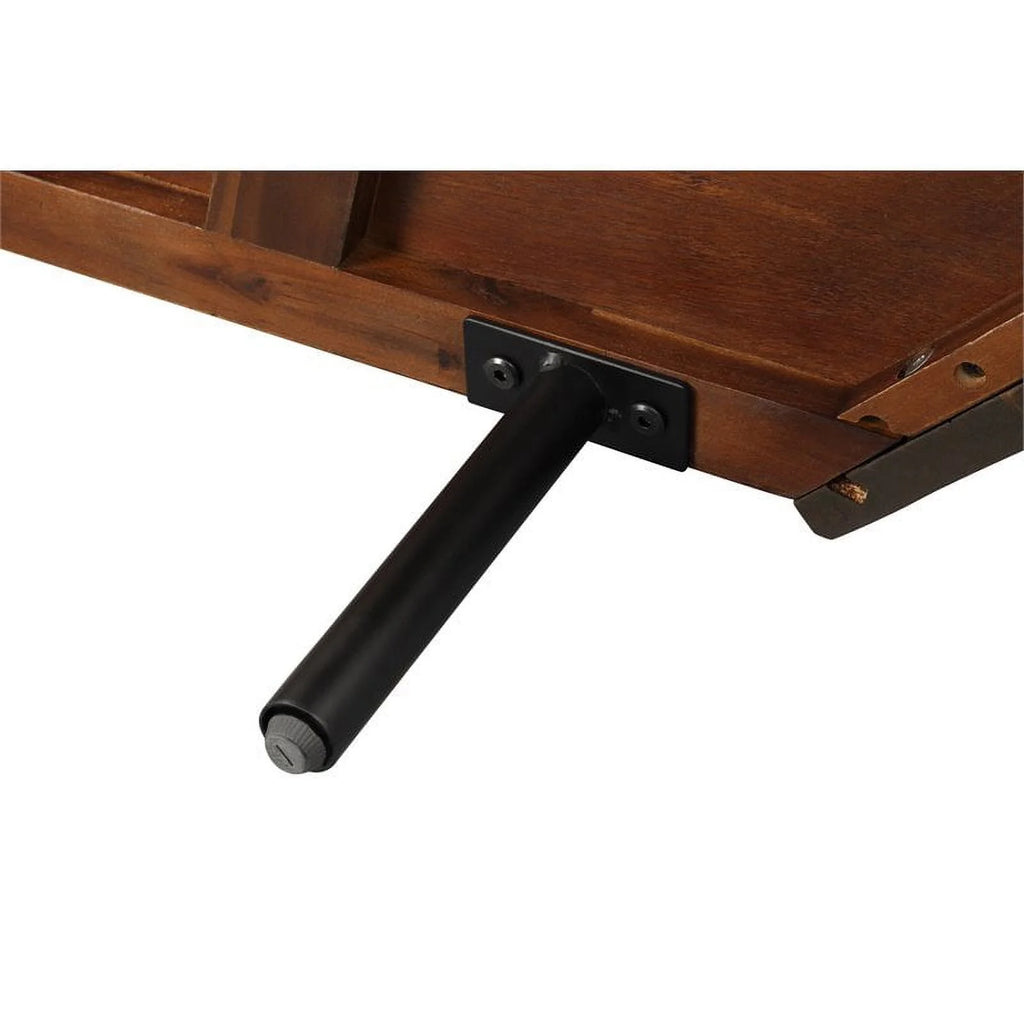 Brown Acacia Wood Corner Media Stand S2855