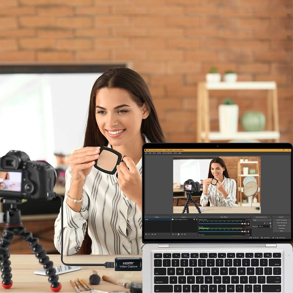 USB Video Capture Card 1080FHD HDMI Input Pack of 2 B6242