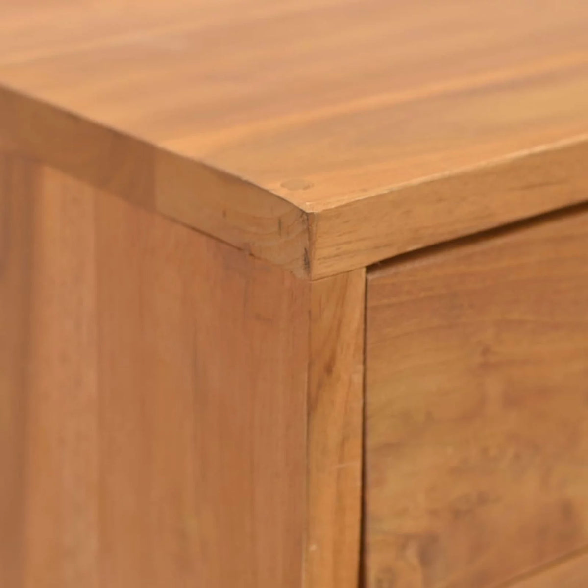 Teak Wood 3 Drawer Bedside Cabinet Y21298