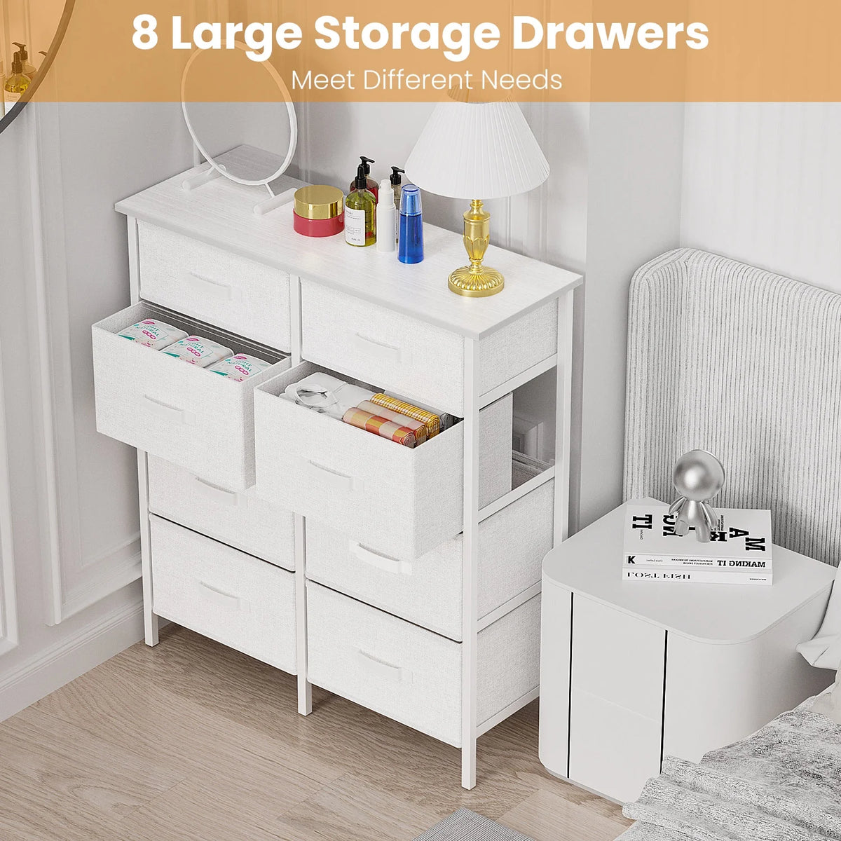 Grey 8 Drawer Dresser Z360453