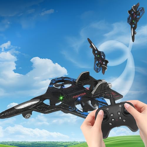 2.4GHz Foam Remote Control Airplane with Lights (Blue) U711550