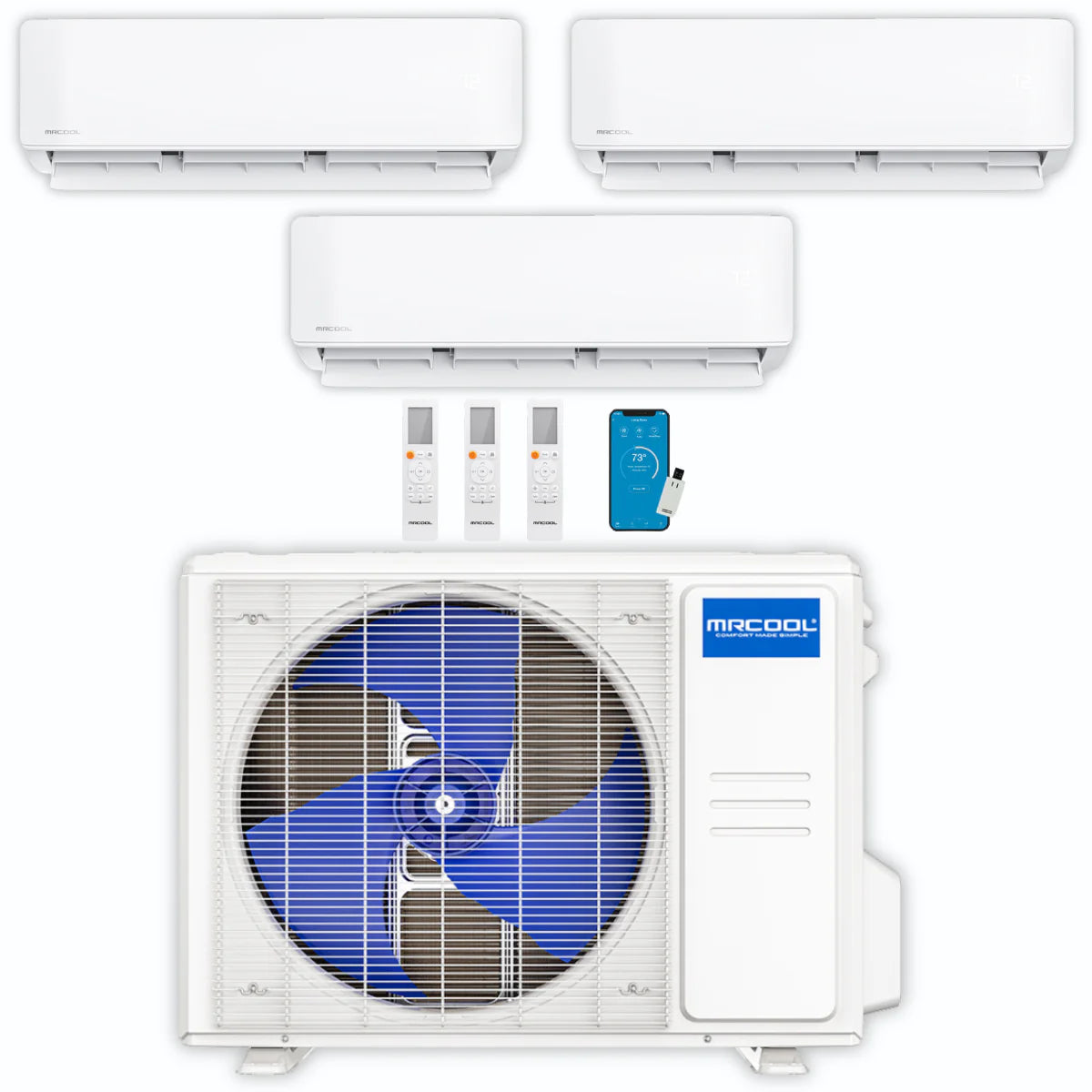 42,000 BTU 3 Zone Ductless Air Conditioner and Heat Pump Q86898