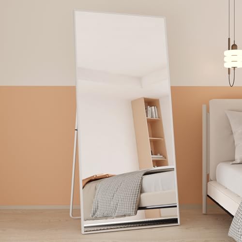 Arched Full Length Tempered Mirror with Aluminum Alloy Frame J3798