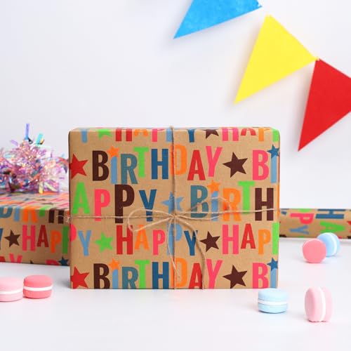 Kraft Wrapping Paper Roll 17 inch X 33 feet E441