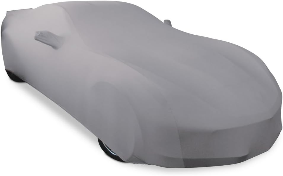 Dark Red Stretch Satin Indoor Car Cover Z7041