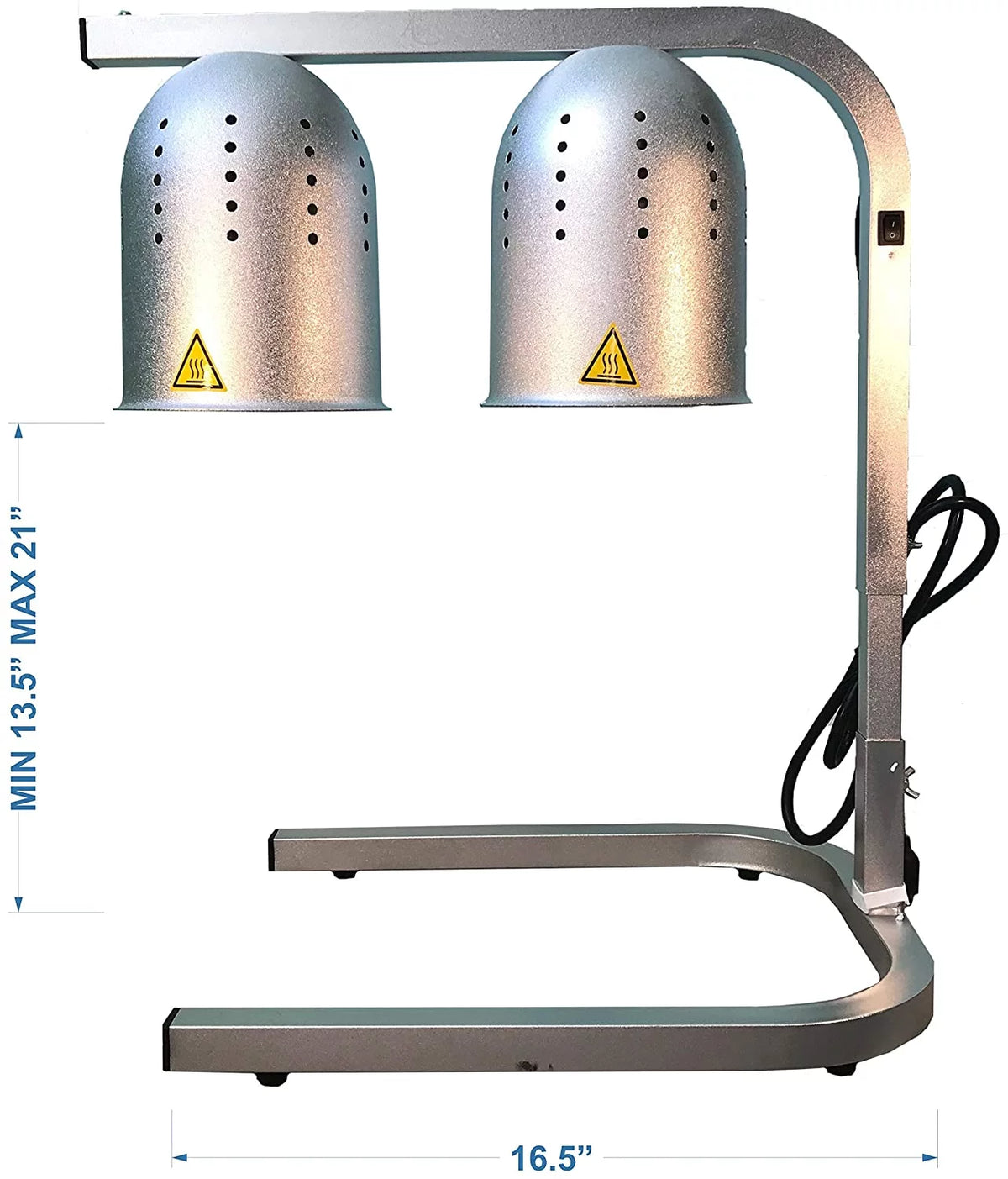 Commercial Portable 2-Bulb Heat Lamp Food Warmer N94092