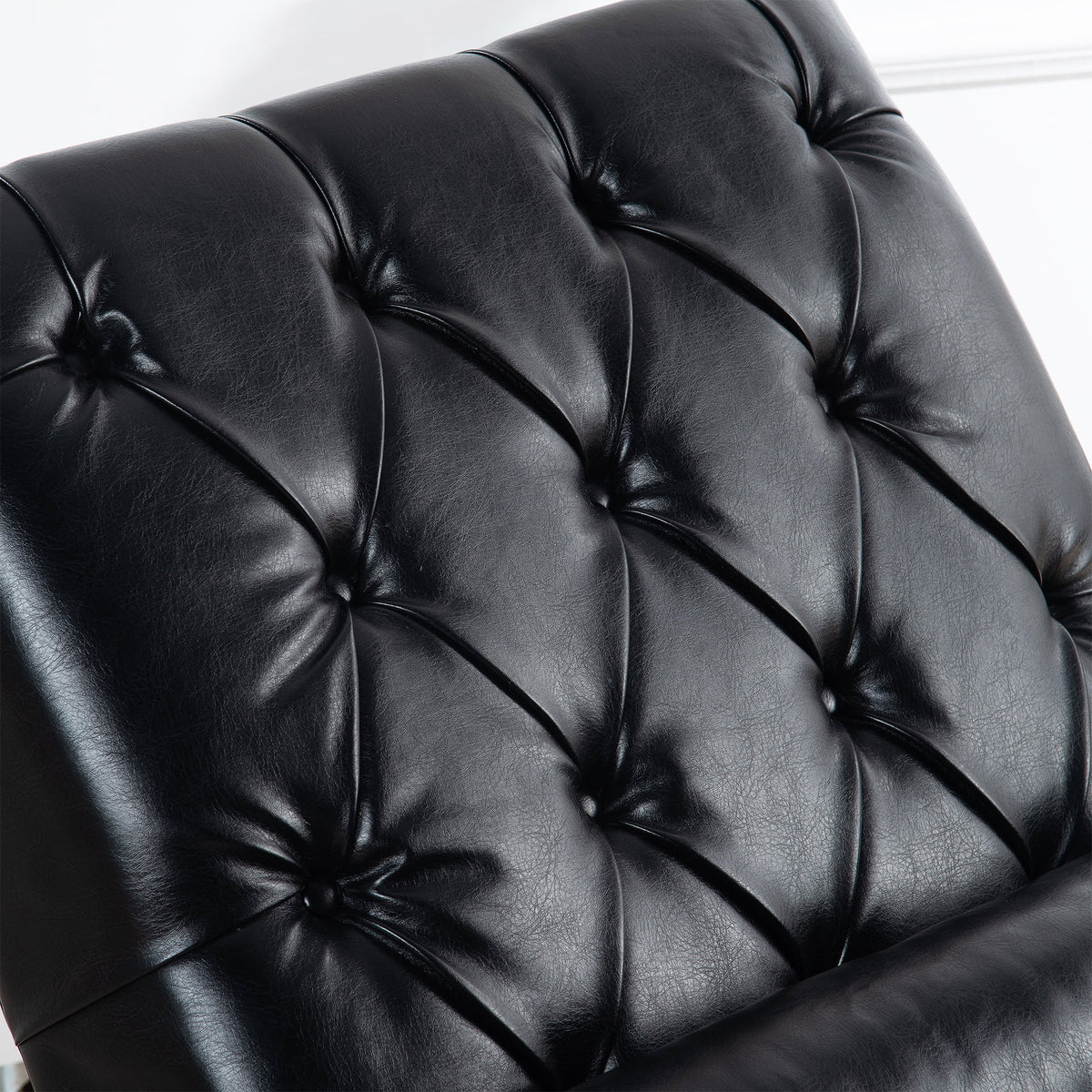 Faux Leather Button Tufted Chaise Lounge N361736
