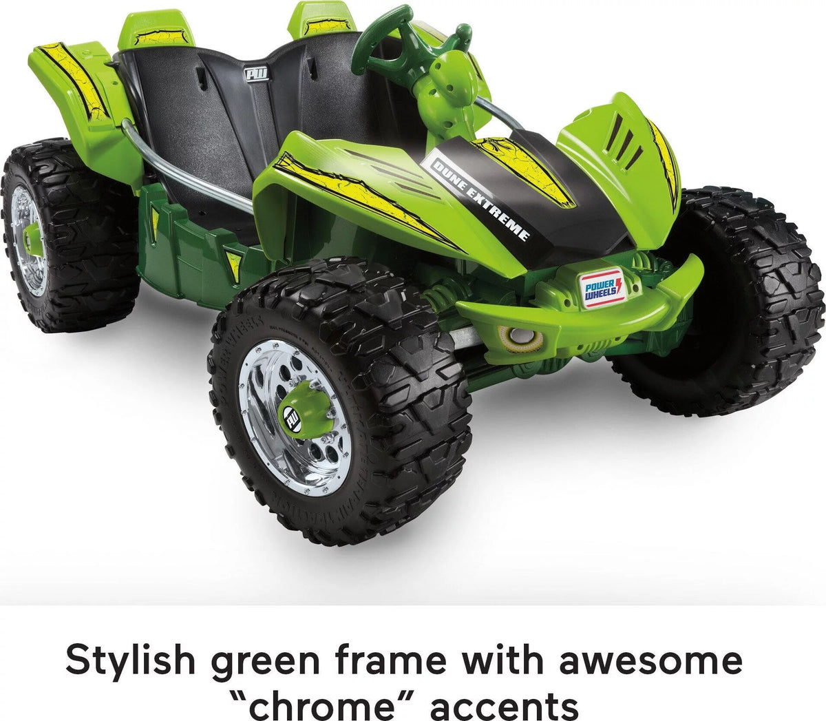 Green 12V Battery-Powered Ride-On Vehicle with Storage Area U957