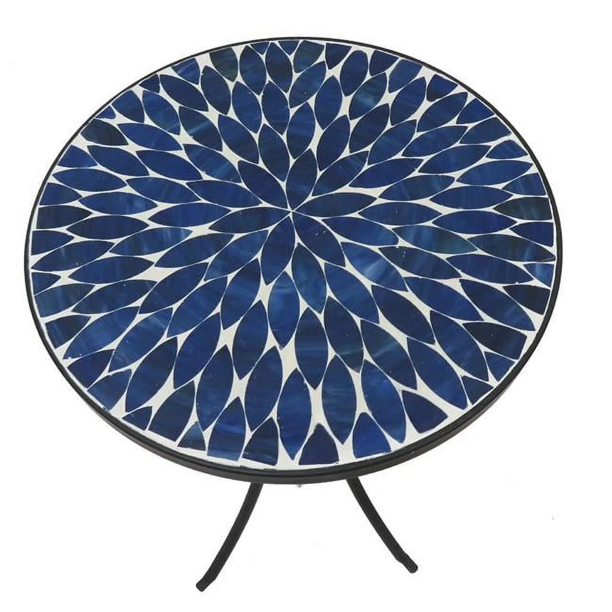 14 in. Round Mosaic Side Table T7192