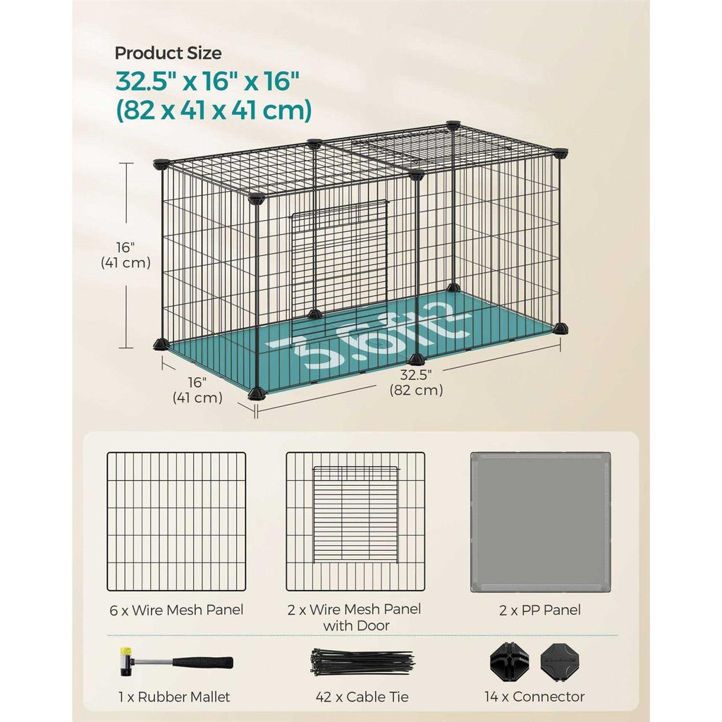 Small Animal Playpen with Top and Base L6445
