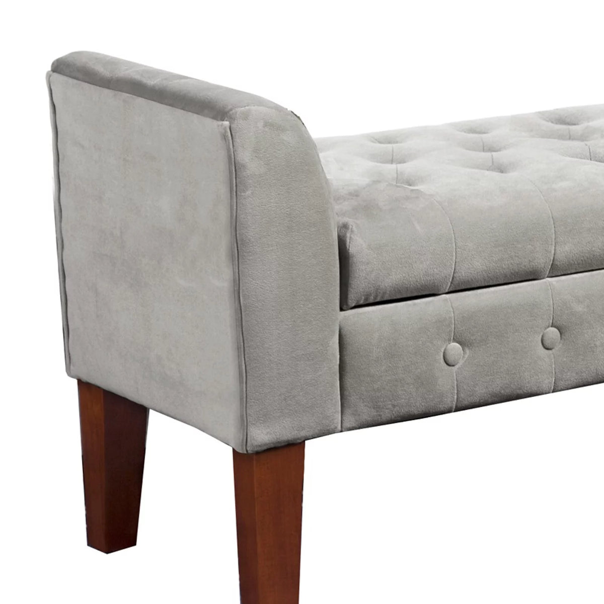 Velvet Upholstered Storage Bench J66541