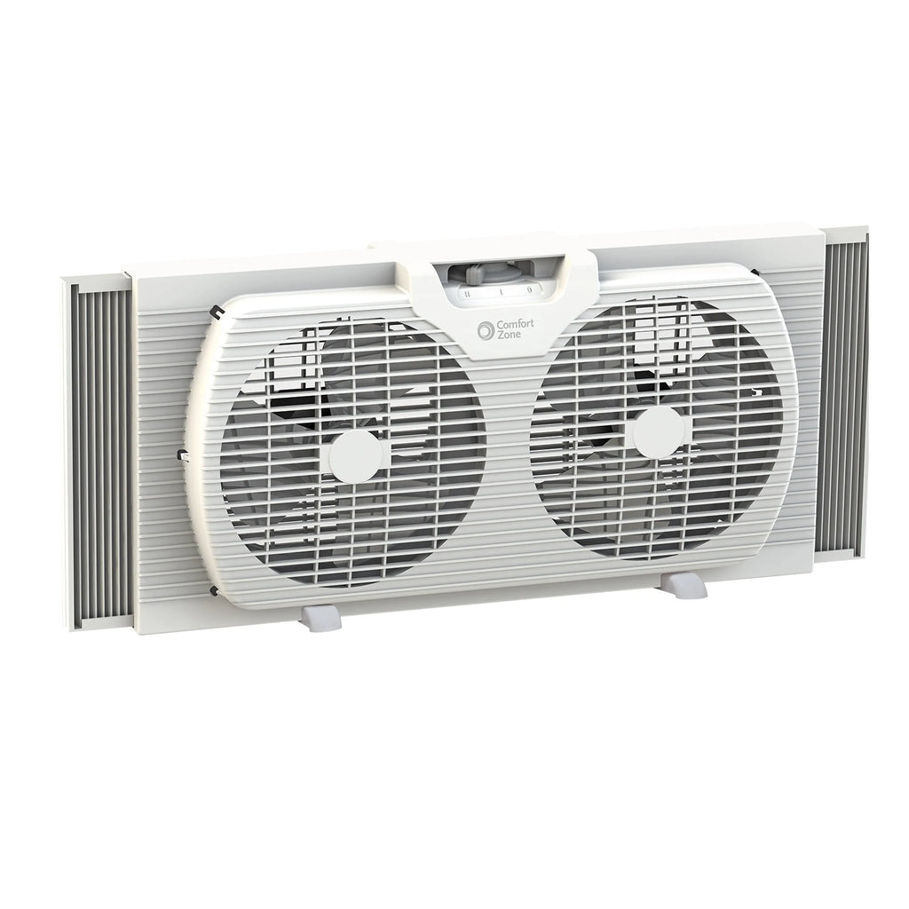 White 3-Speed Dual Blade Window Fan L58444