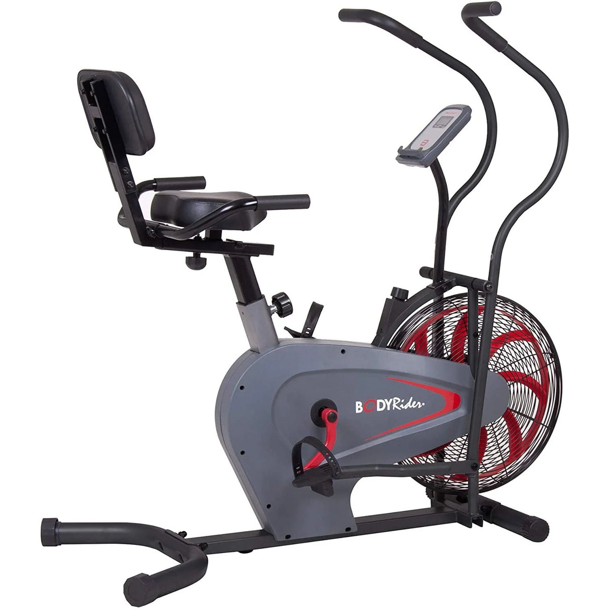 Upright Fan Bike Manual Resistance Heart Rate Monitor D4103