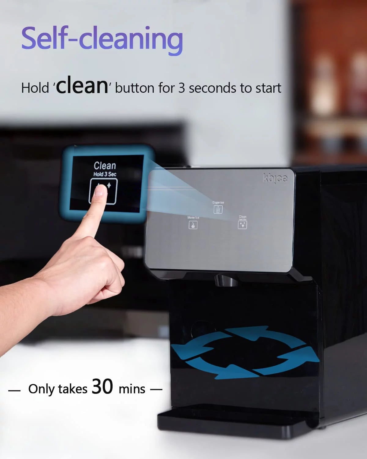 Self Dispensing Countertop Nugget Ice Maker, 32 lbs per Day K54016