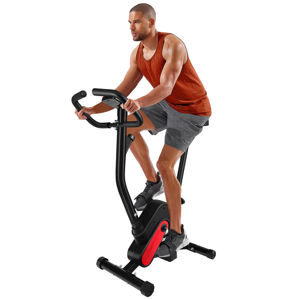 Stationary Indoor Cycling Bike with Seat Cushion and Digital Display F40277