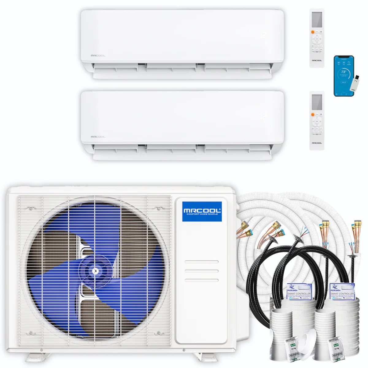 36,000 BTU 2 Zone Ductless Air Conditioner and Heat Pump U924317