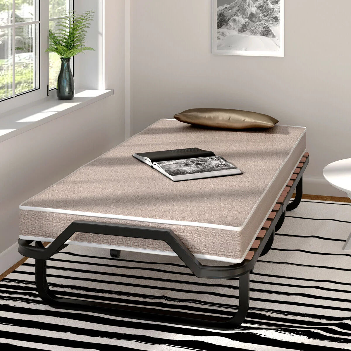 Folding Bed with Memory Foam Mattress F9902