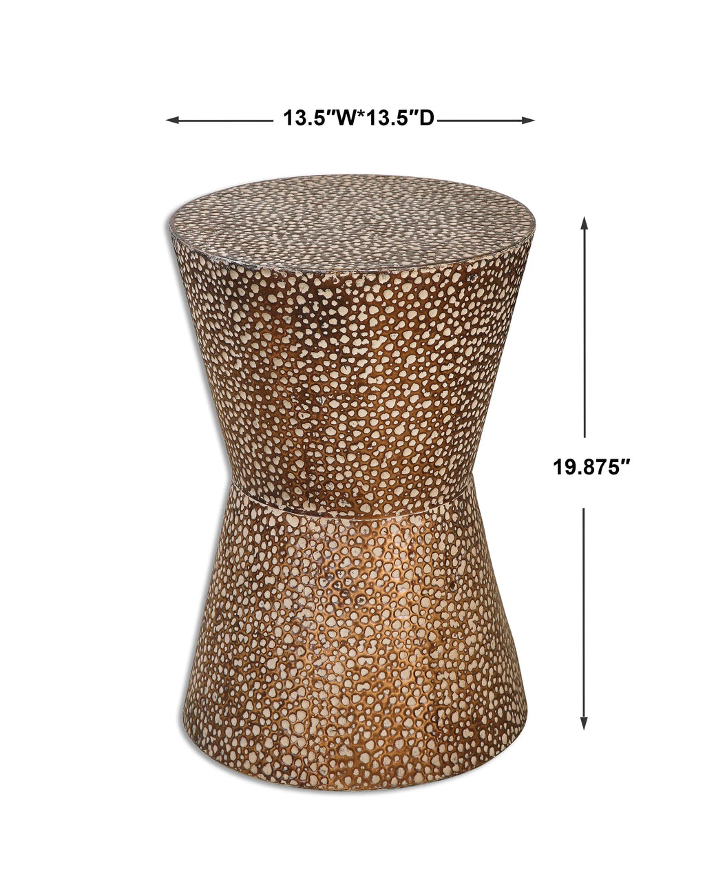 19.88 inch Drum Shaped Accent Table I92053