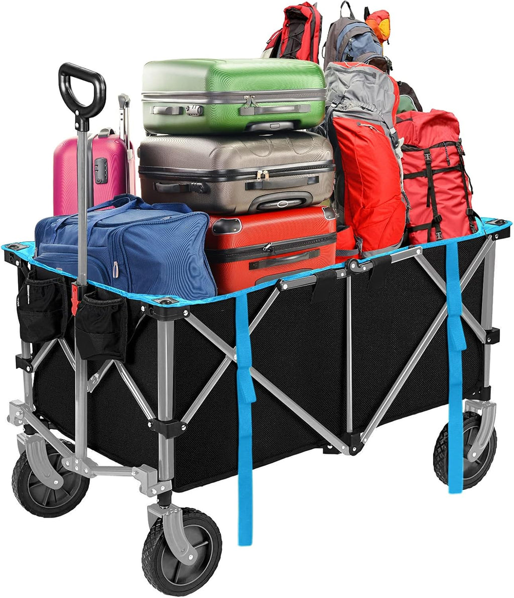 Folding Heavy Duty Collapsible Utility Wagon Cart with Wheels L58566