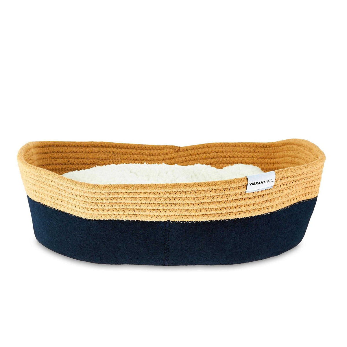 19 Oval Woven Felt Rope Cat Bed R1736