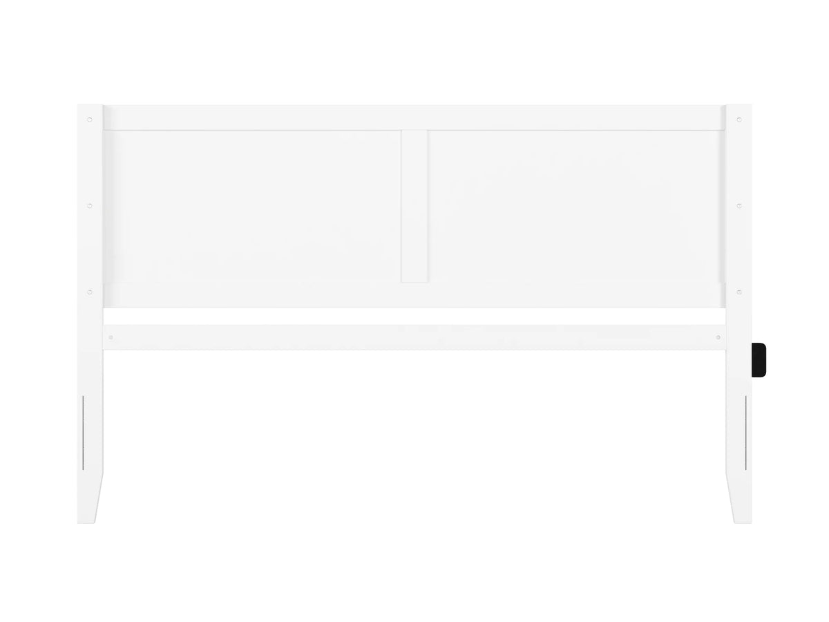 White Solid Wood King Headboard P608335
