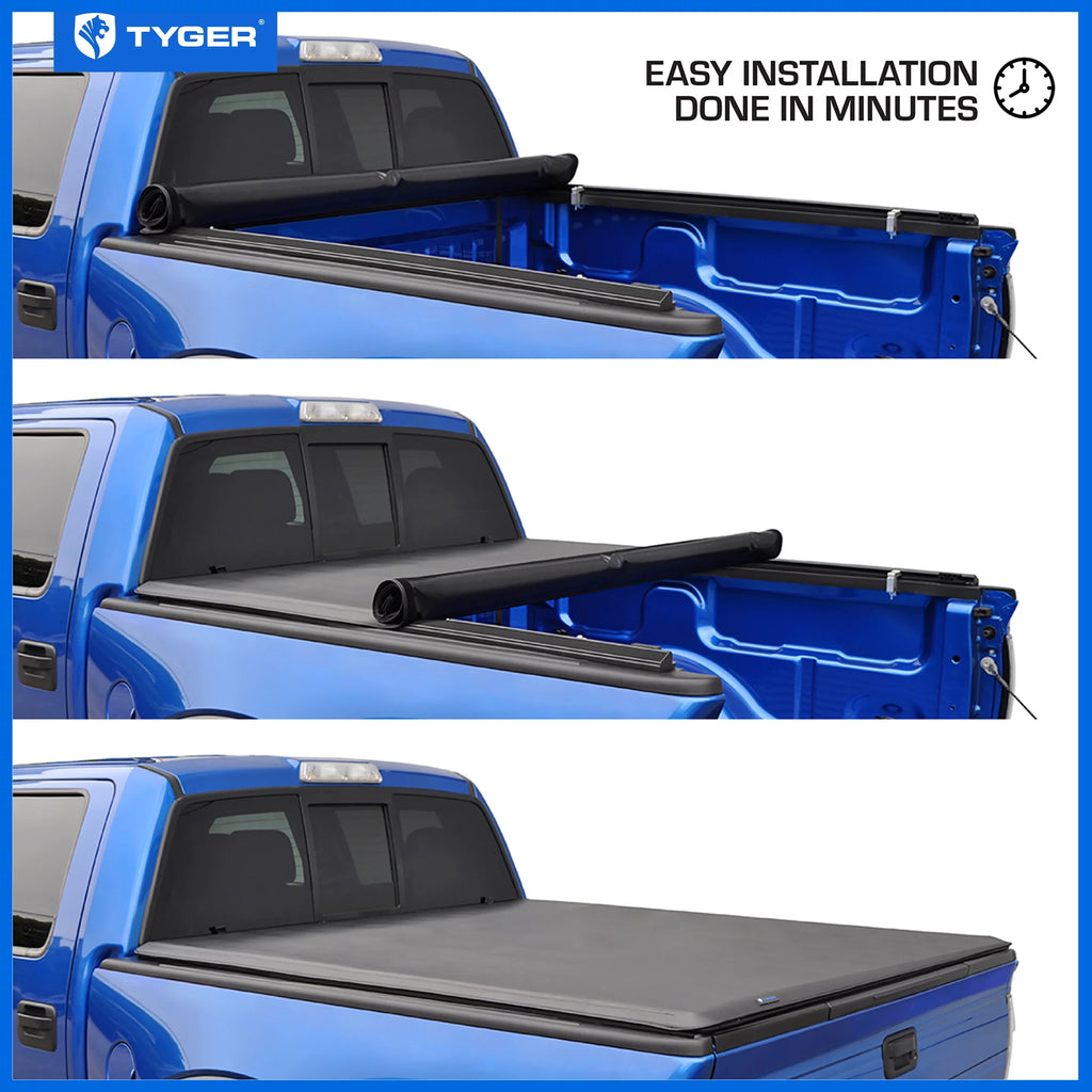 Soft Roll-up Truck Bed Tonneau Cover C4642
