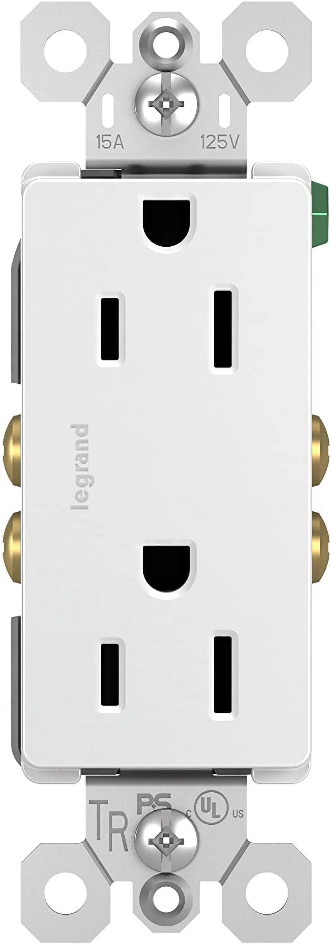 White 15-Amp 125-Volt Decorator Outlet 10-Pk W64041