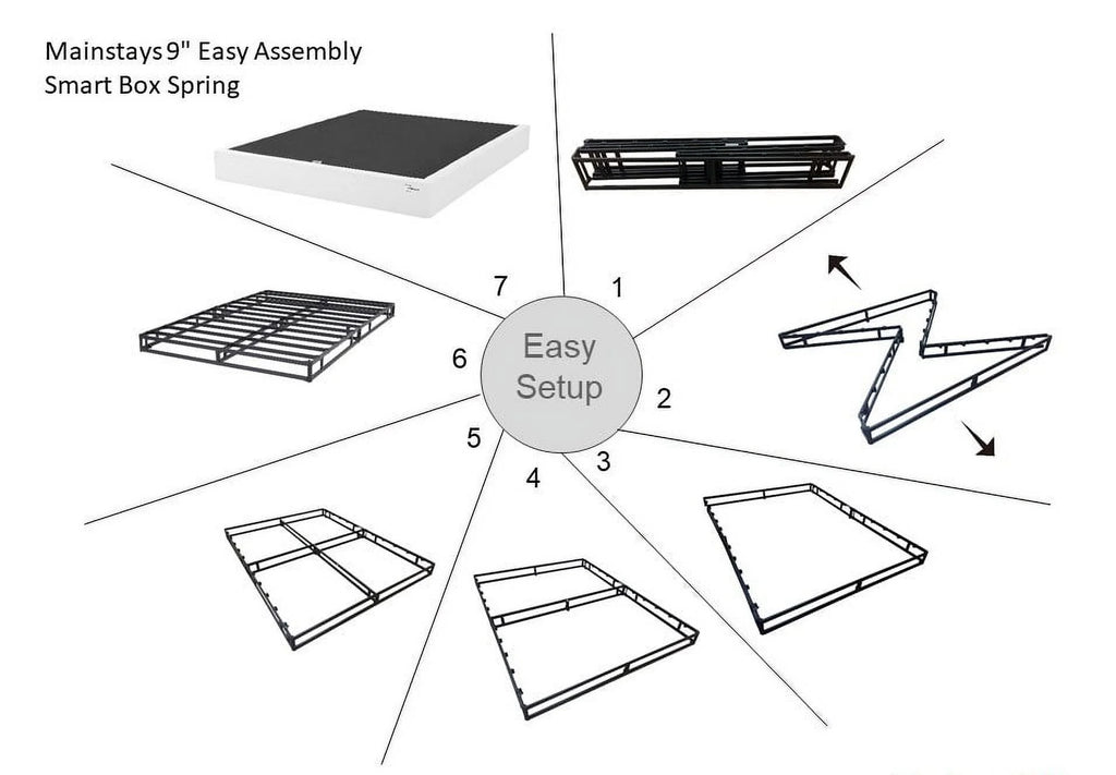 Twin High Profile Metal Box Spring S955