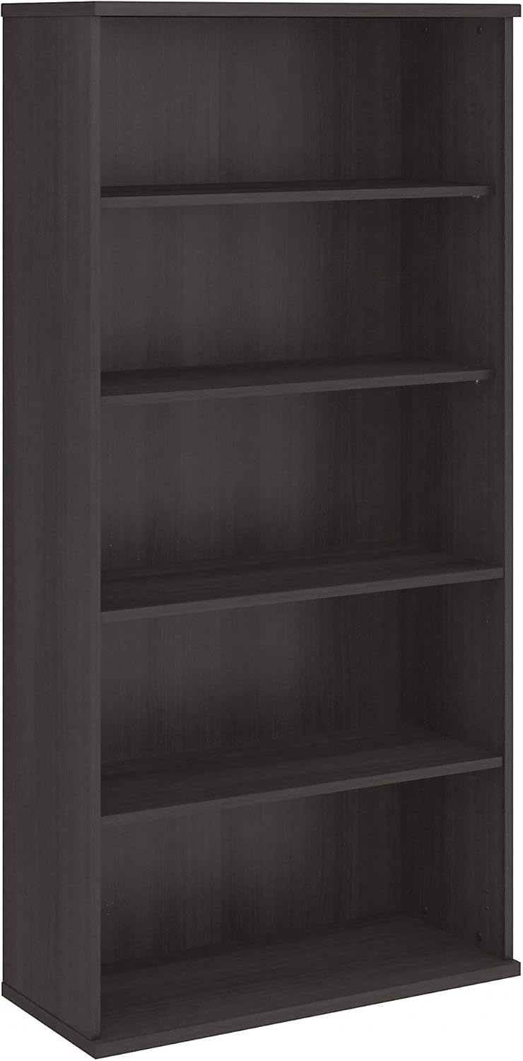 5 Shelf Storm Gray Bookcase P4380