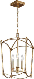 3-Light Candle Chandelier T209