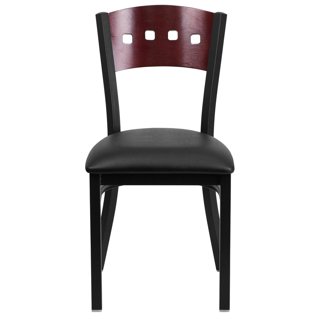 Black Metal Restaurant Chair M50013