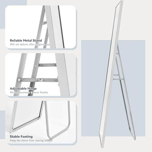 Arched Full Length Tempered Mirror with Aluminum Alloy Frame J3798