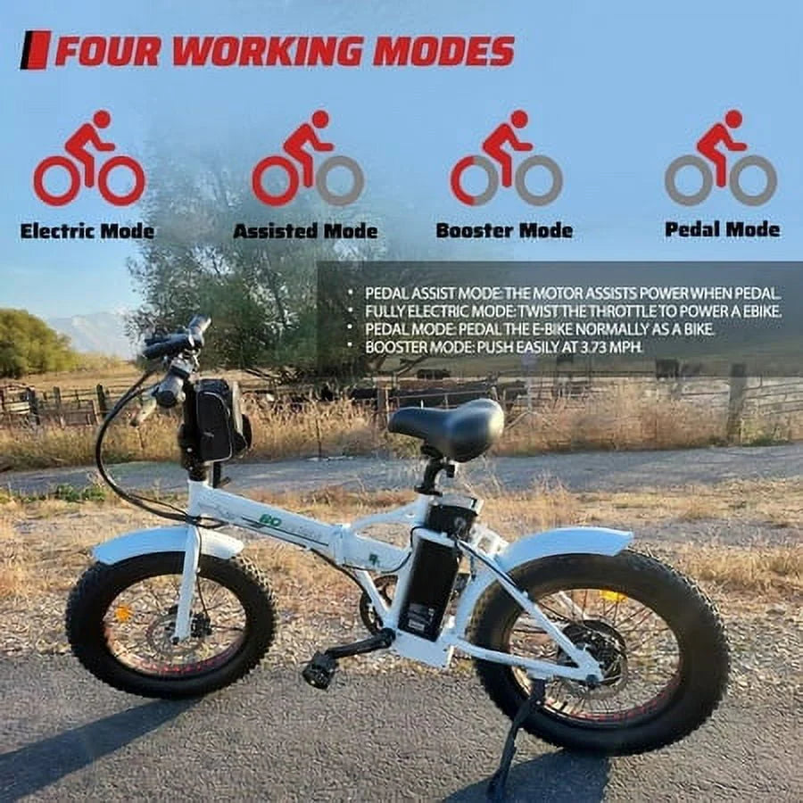 Folding 20 Fat Tire Electric Bike 500 W Z478