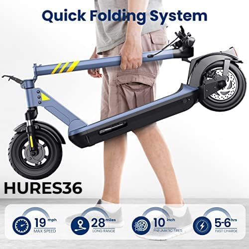 Folding Electric Scooter with 10” Pneumatic Tires F28998