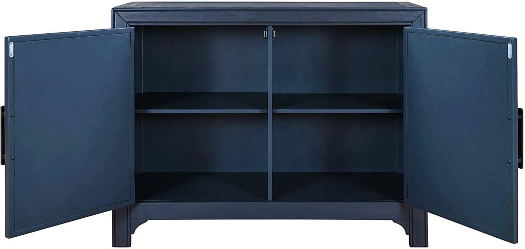 Wood Storage Cabinet Console Table 2-Door 2-Shelf F27516