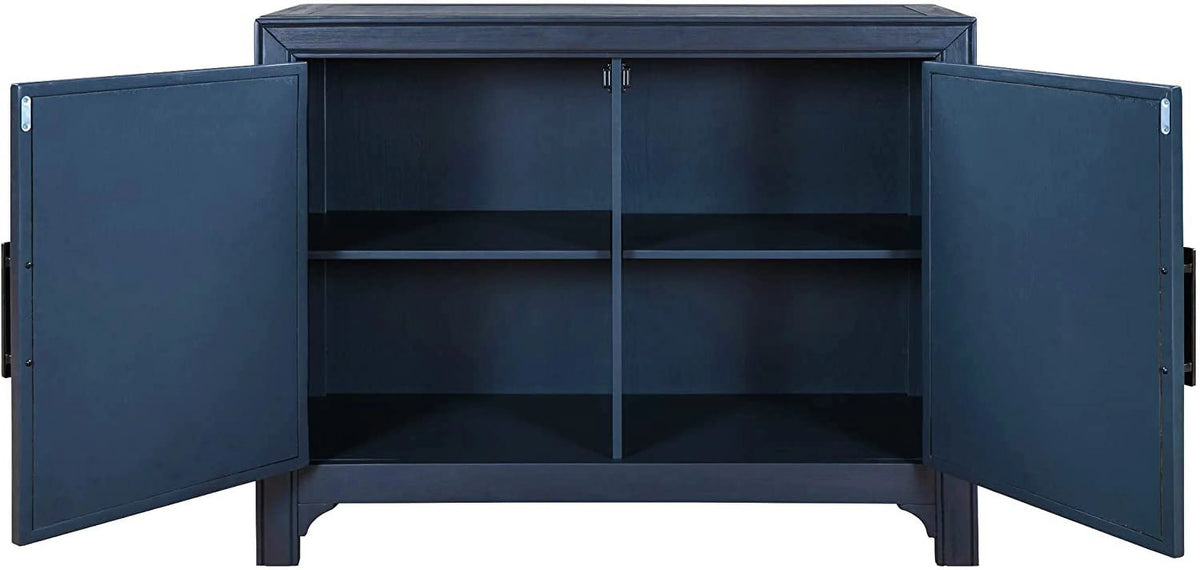 Wood Storage Cabinet Console Table 2-Door 2-Shelf F27516
