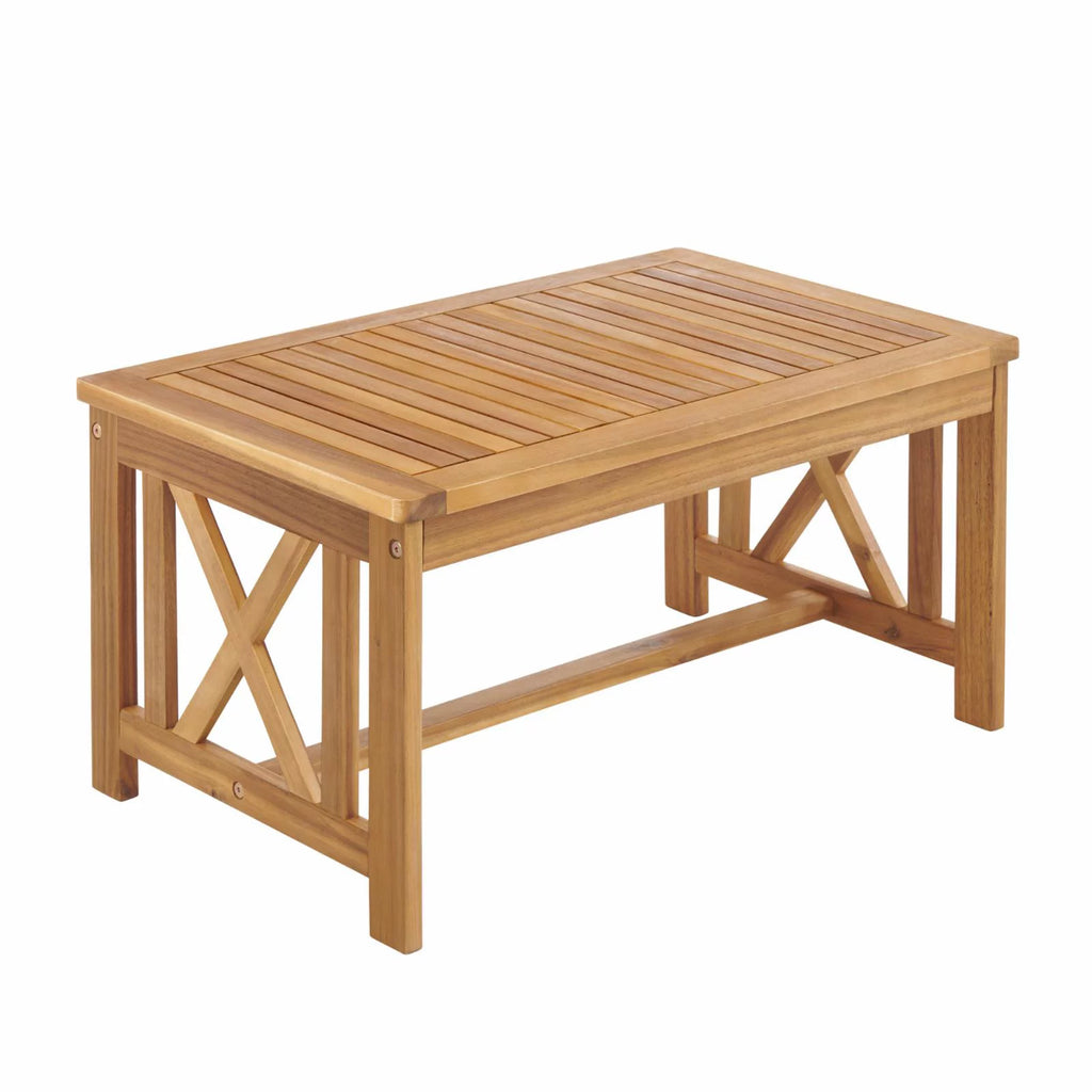 Acacia Wood 4-Piece Outdoor Conversation Set G1022
